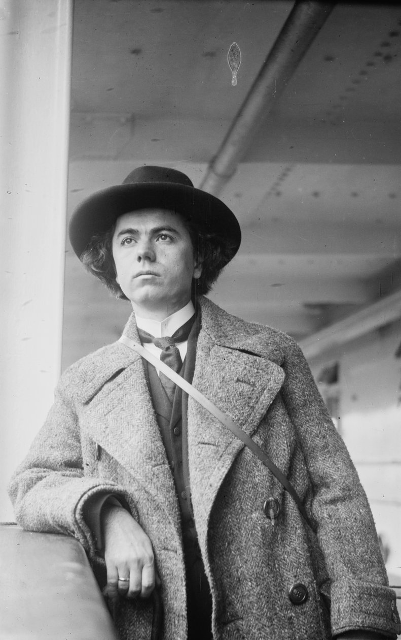 Jan Kubelik hegedűművész és zeneszerző portréja 1880-1940, kb. 1910-1915. alkotó: Unbekannt
