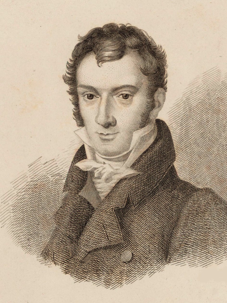 Josef Mayseder hegedűművész és zeneszerző portréja 1789-1863, 1824. alkotó: Unbekannt