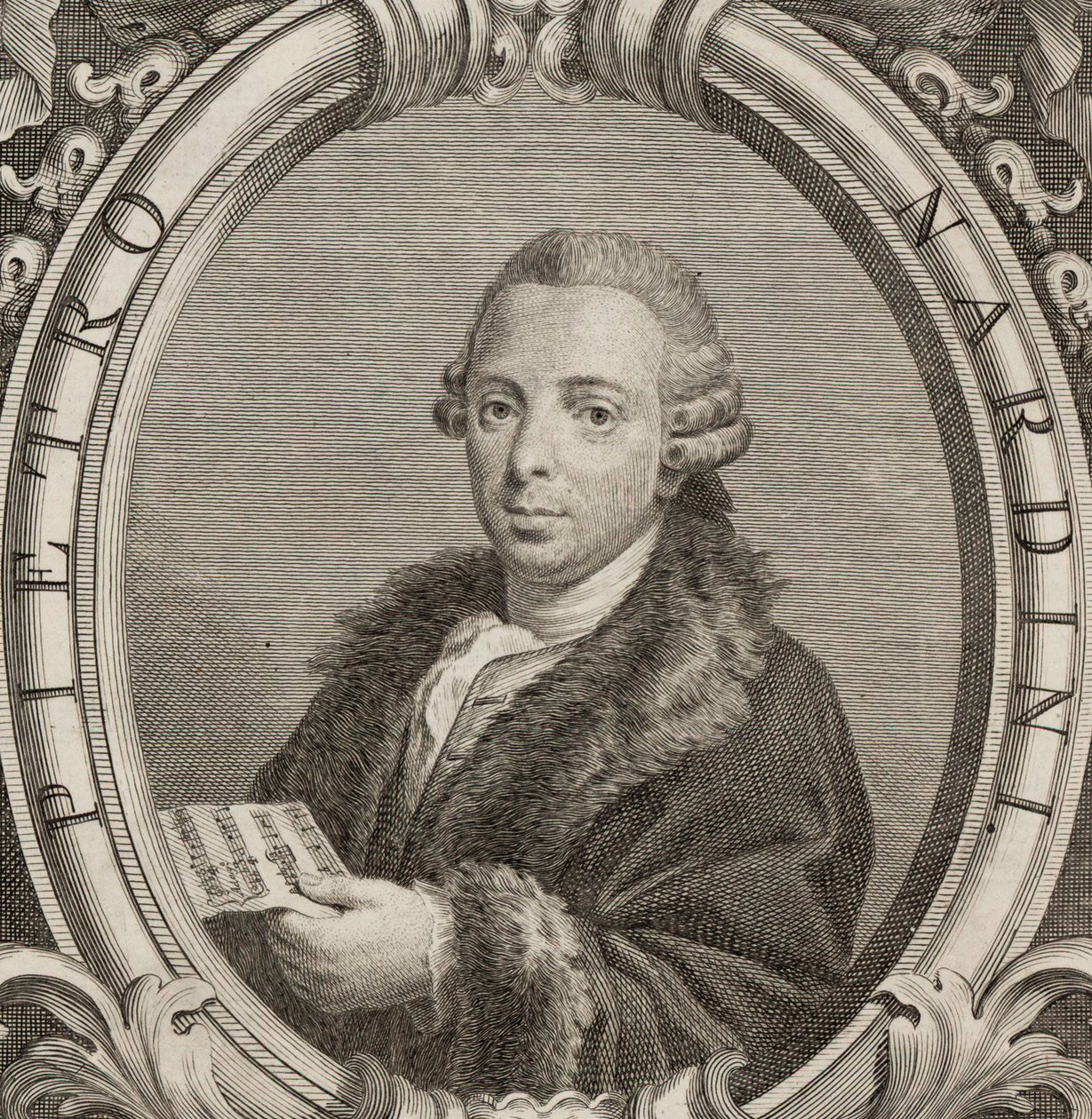Pietro Nardini hegedűművész és zeneszerző portréja 1722-1793, 1782. alkotó: Unbekannt