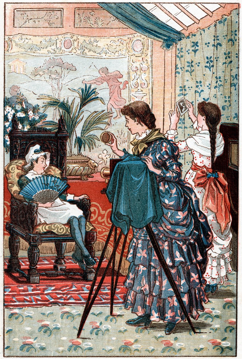 Portréfotózás, mint egy fiatal nő számára megfelelő karrier, 1884 alkotó: Unbekannt