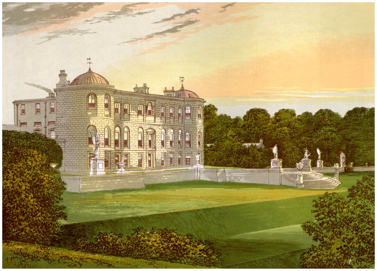 Powerscourt, Wicklow megye, Írország, Powerscourt vikomt otthona, 1880 alkotó: Unbekannt