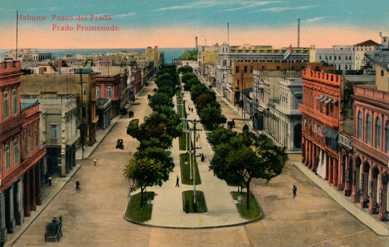 Prado sétány, Havanna, Kuba, 1910 alkotó: Unbekannt