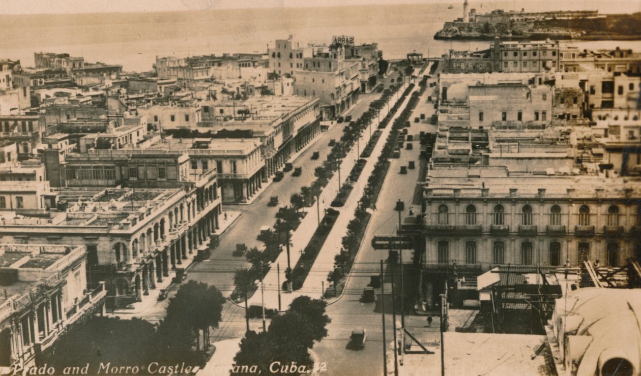 Prado és Morro kastély, Havanna, Kuba, 1900 körül alkotó: Unbekannt