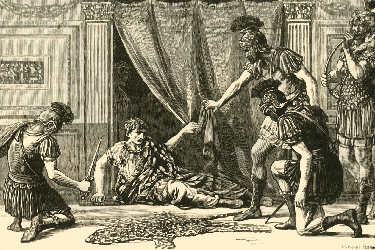 Haling Claudius praetorianus gárdák mint Imperátor, 1890. alkotó: Unbekannt