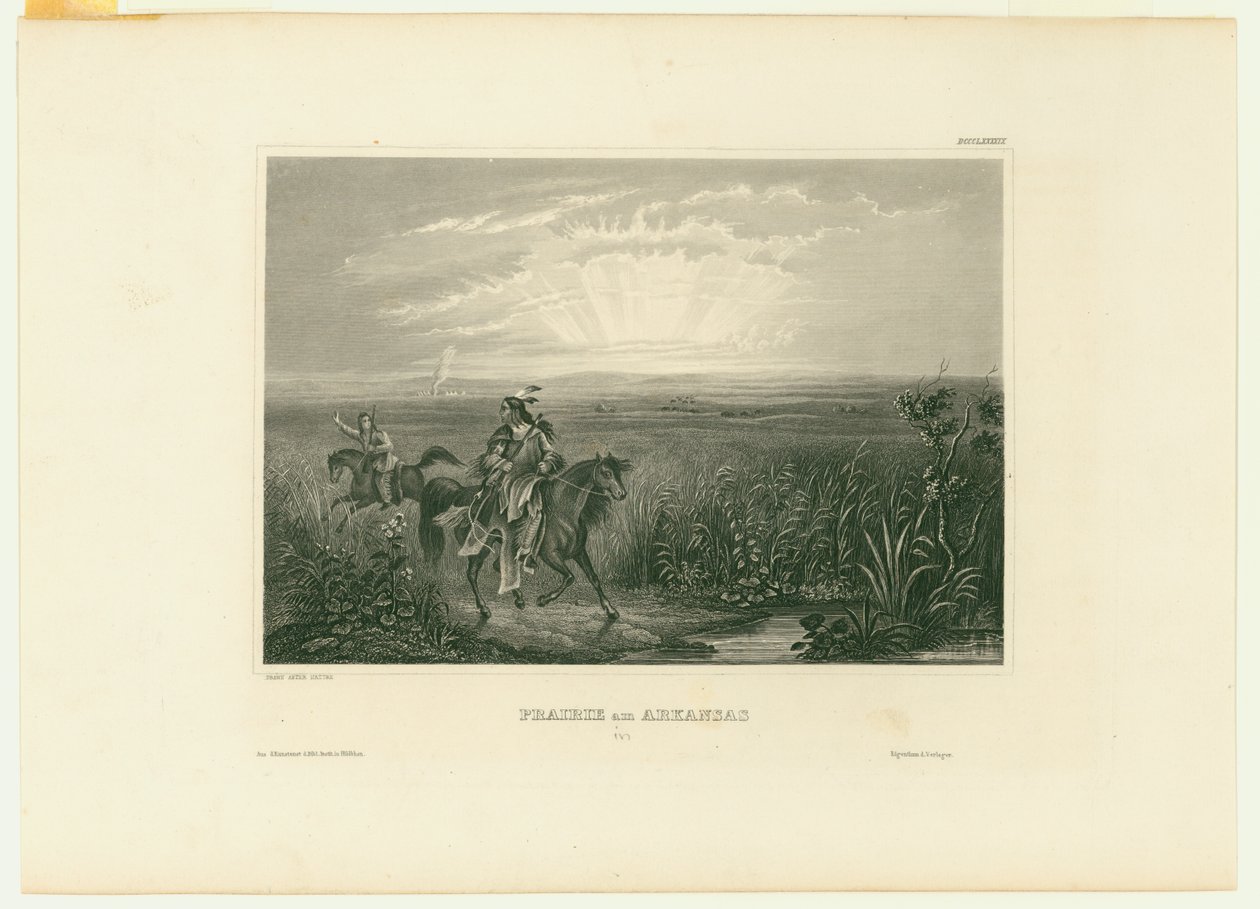 Prairie am Arkansas. (Prairie Arkansasban) alkotó: Unbekannt