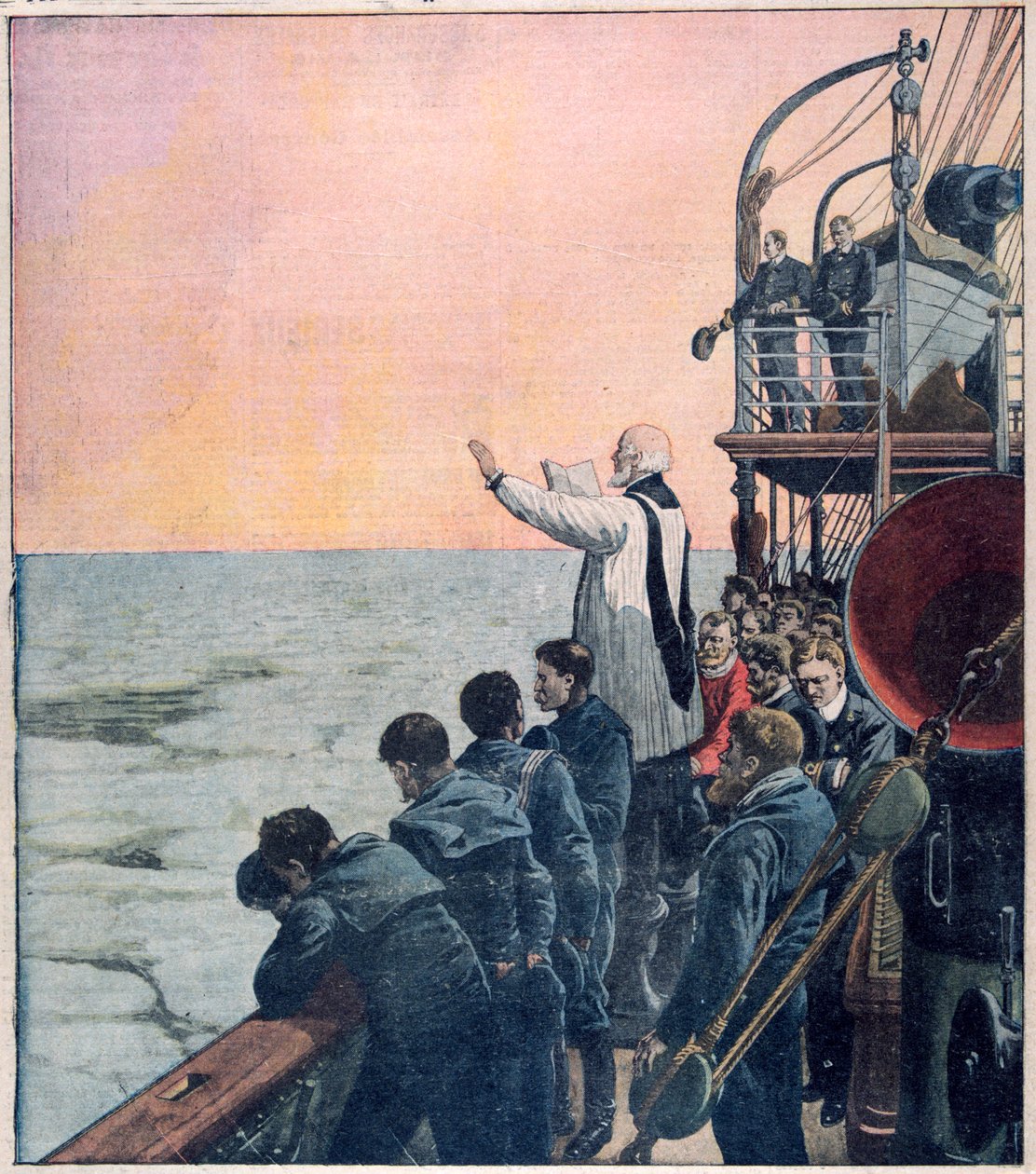 Imák a Titanic elsüllyedésének színhelyén, 1912 alkotó: Unbekannt