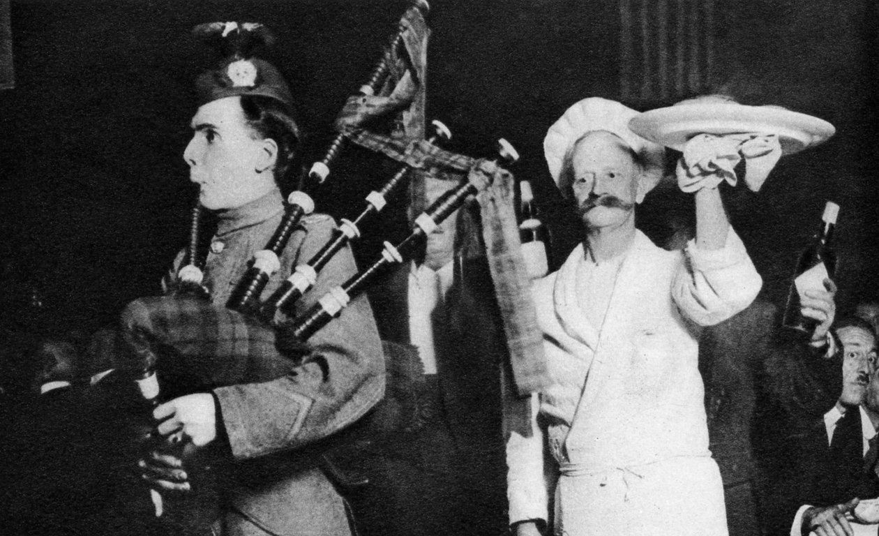 A haggis bemutatása egy kaledóniai banketten, London, 1926-1927 alkotó: Unbekannt