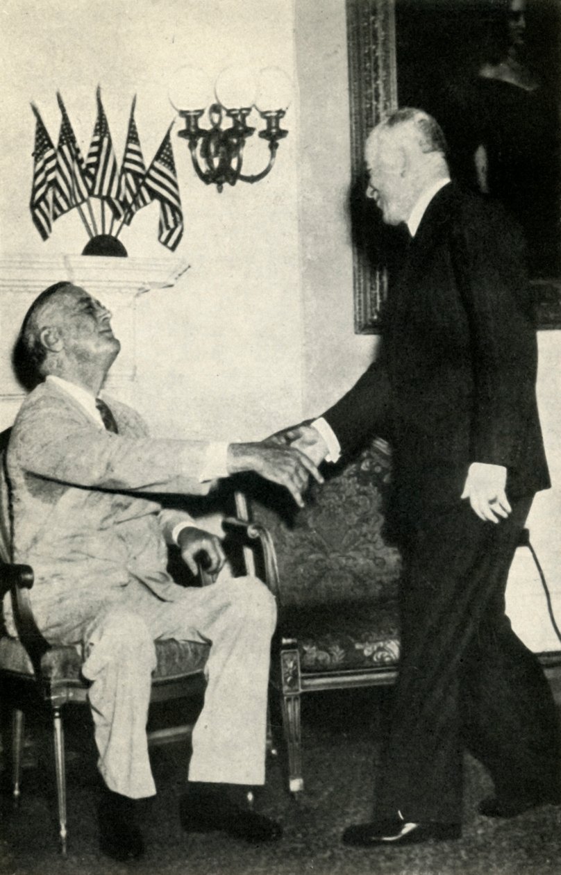 Benes elnök 1942-ben, 1947-ben meglátogatja F. D. Rooseveltet. alkotó: Unbekannt
