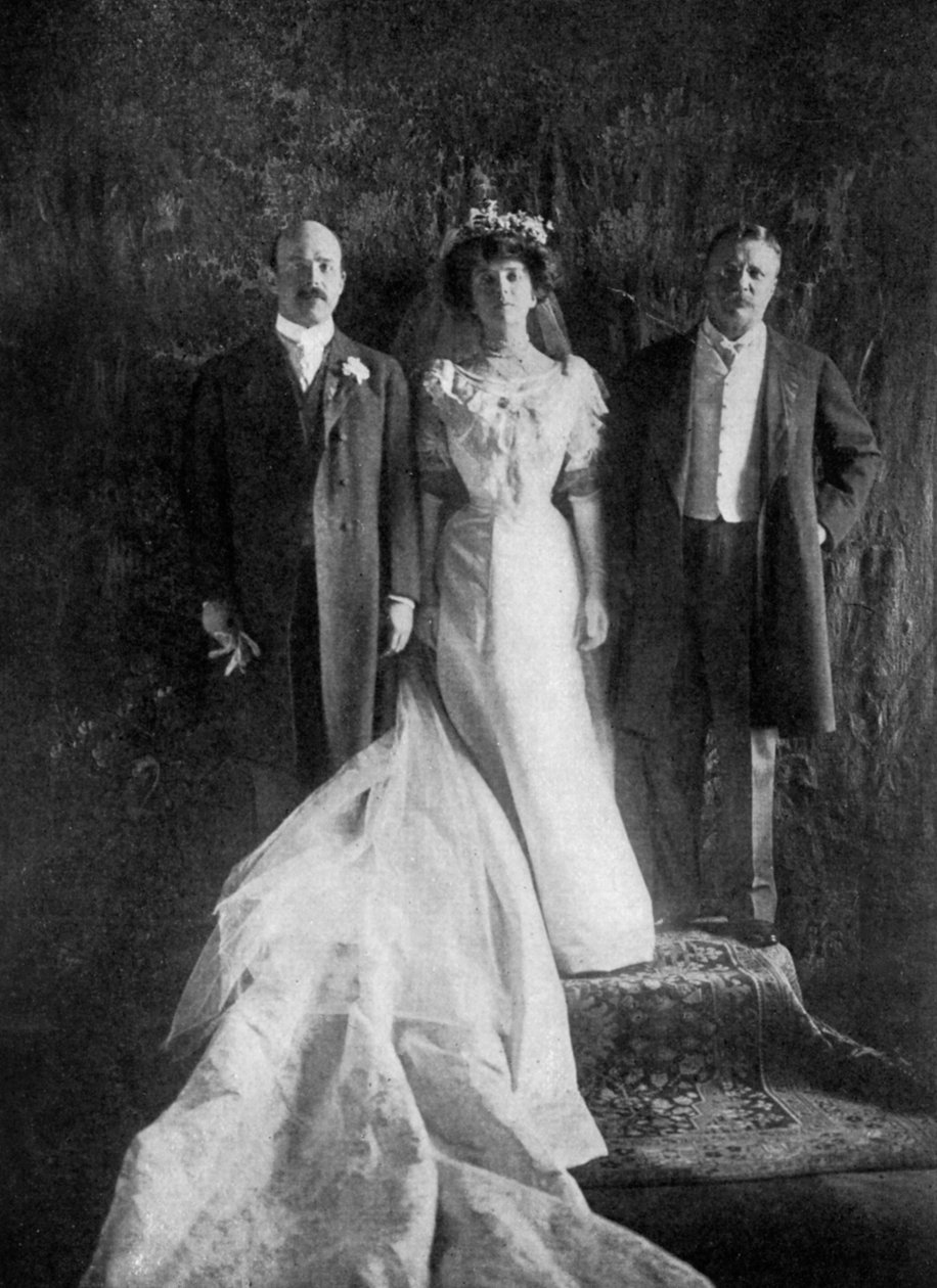 Roosevelt elnök és Longworth úr és asszony, 1906, 1908 alkotó: Unbekannt