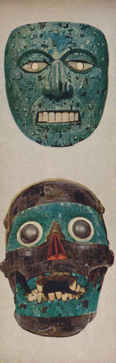 Primitív kultúrák a rituális és ünnepi maszkokban - Quetzalcoatl és Tezcatlipocaa, 1935 alkotó: Unbekannt