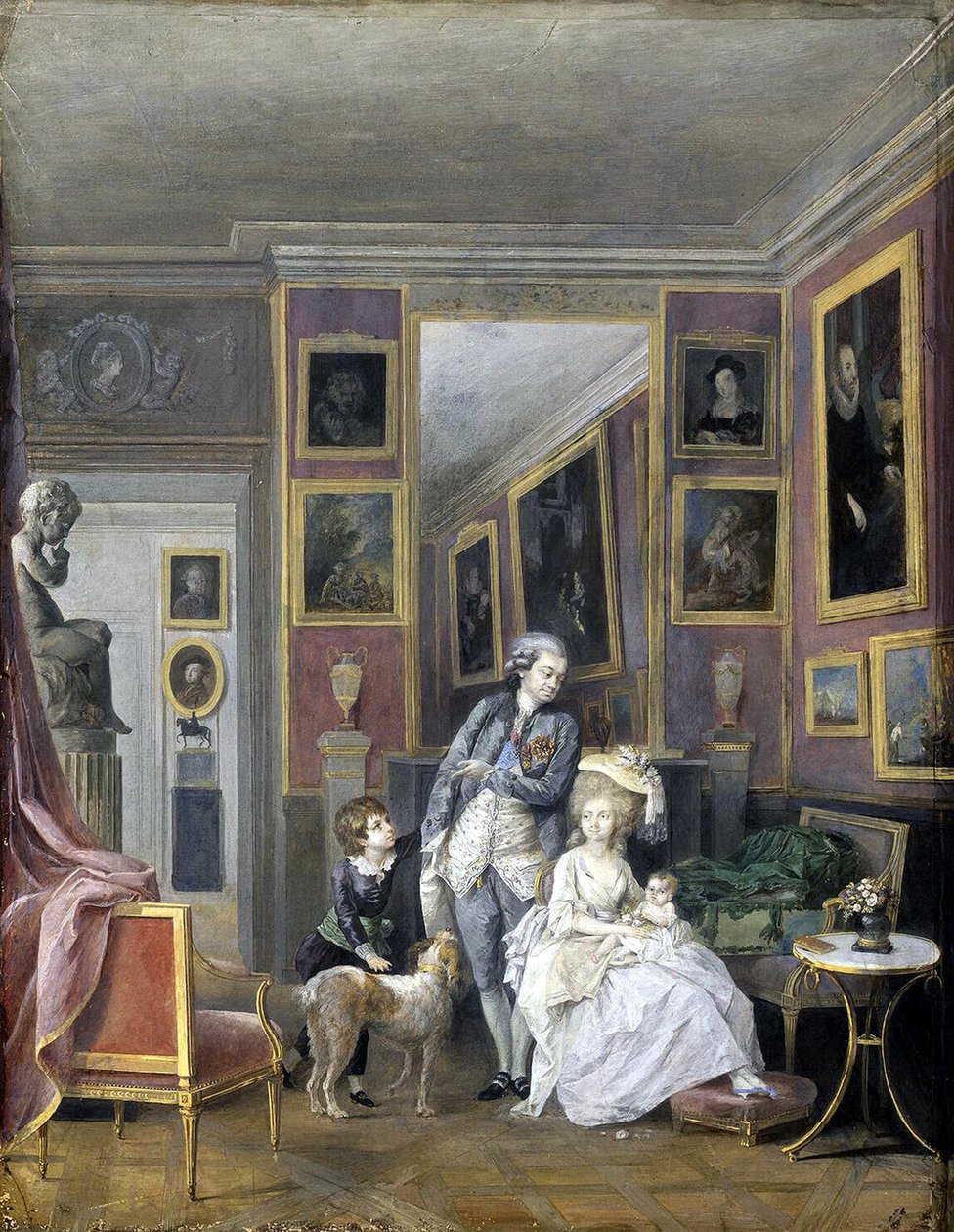 Alekszandr Szergejevics Sztroganov herceg feleségével, Jekaterina Petrovnával és gyermekeivel, 1778 körül alkotó: Unbekannt