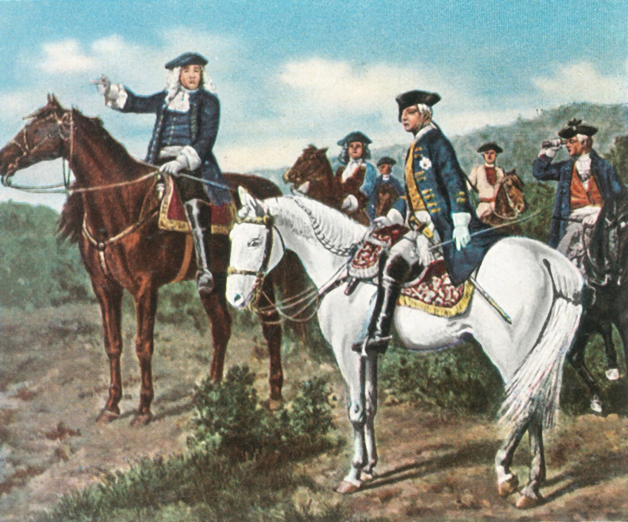 Jenő herceg és Frigyes trónörökös, 1734, 1936. alkotó: Unbekannt