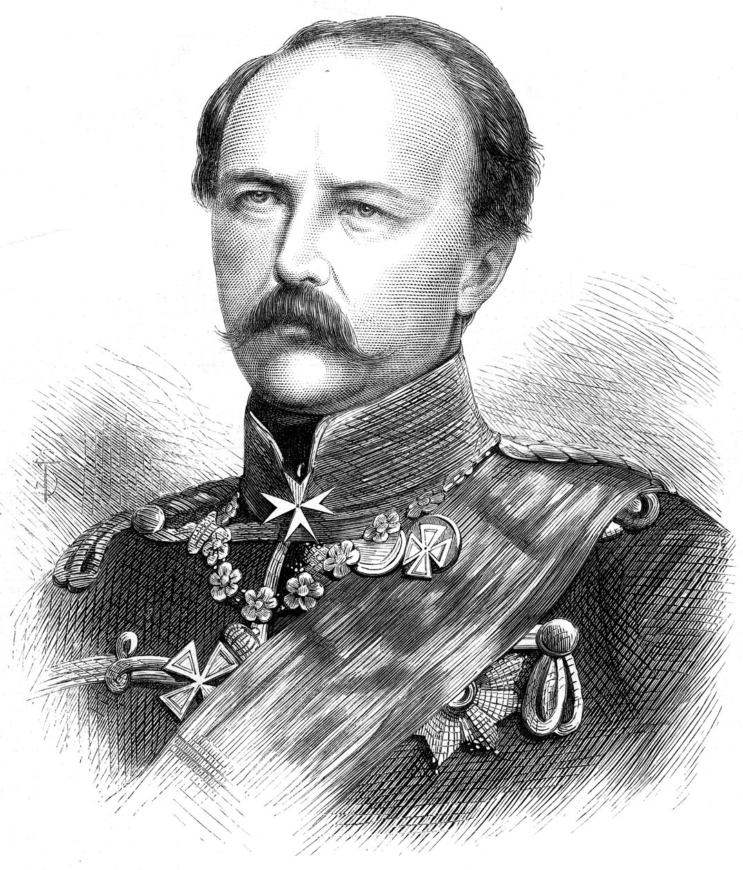 Frigyes Károly Miklós porosz herceg 1828-1885, 1870 alkotó: Unbekannt