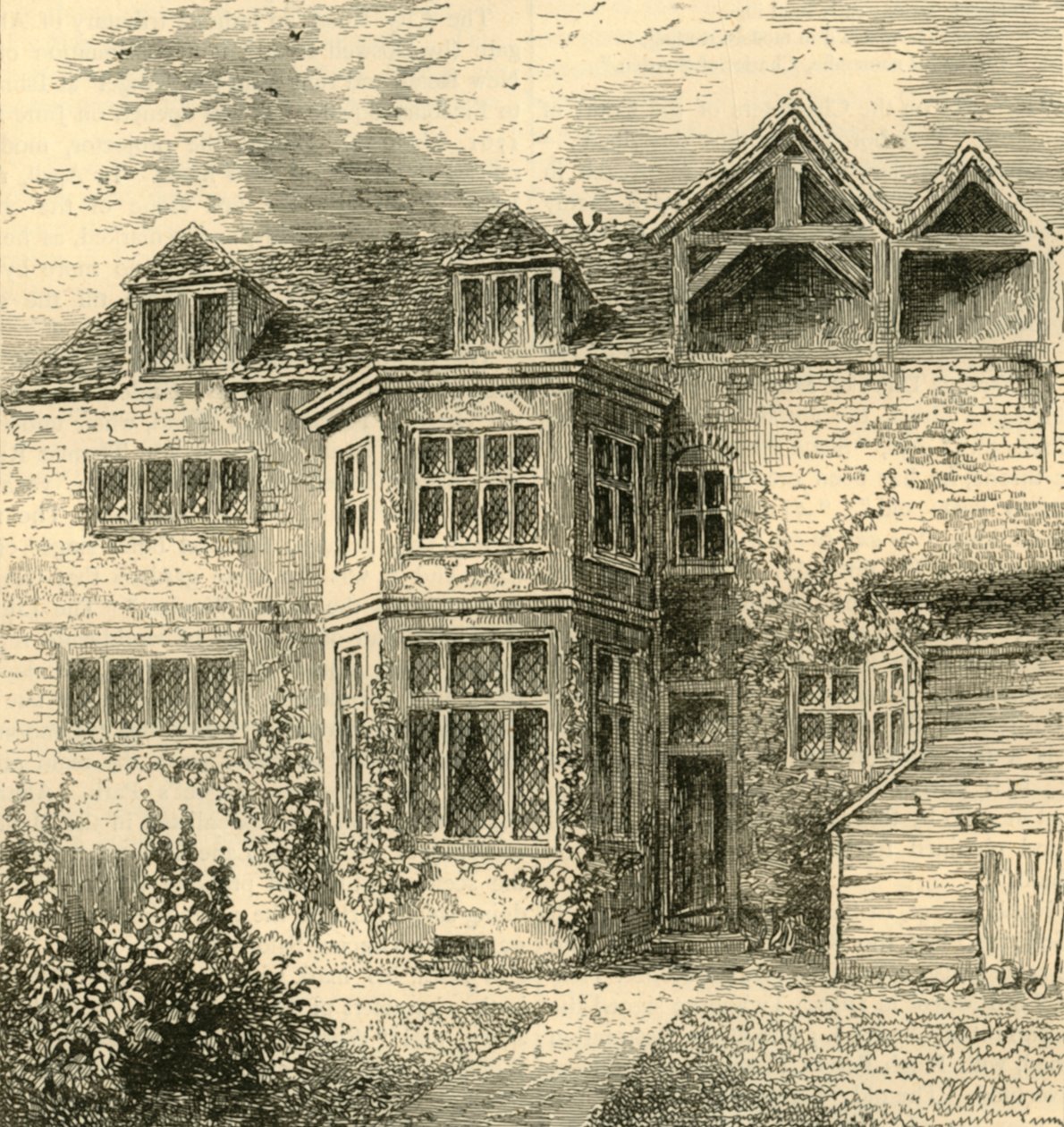 Ruperts herceg háza, a Barbakánban, 1872. alkotó: Unbekannt
