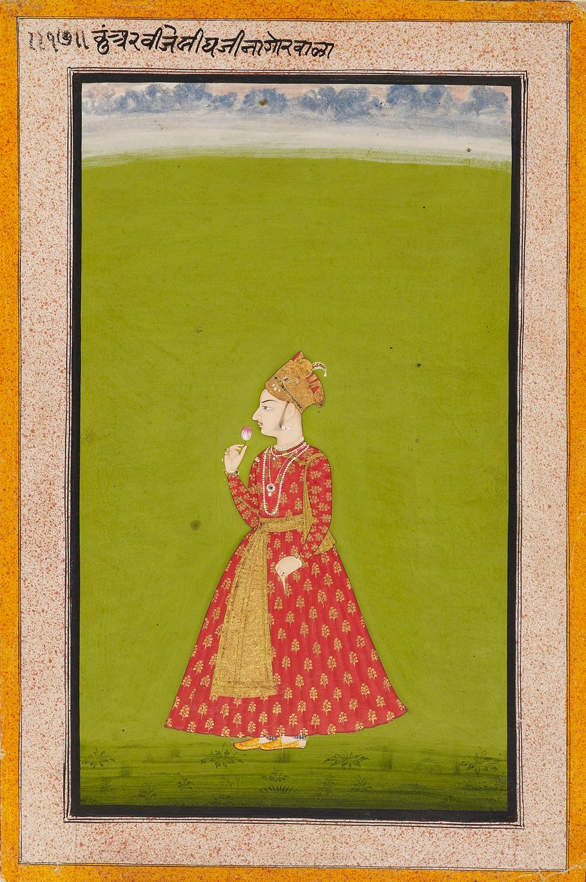 Vijay Singh nagauri herceg, Bakhat Singh fia, 1745 alkotó: Unbekannt