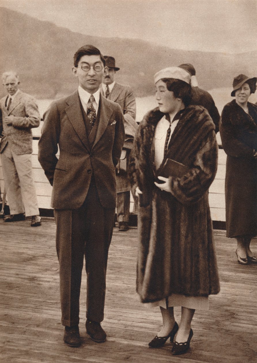 Chichibu herceg és hercegnő érkezése a Queen Mary-re, 1937. április 12. alkotó: Unbekannt