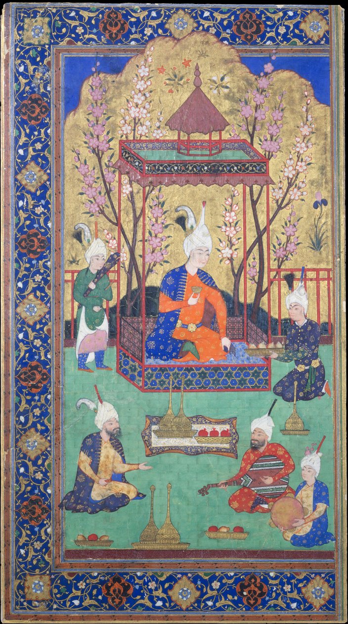 Herceg egy kerti udvarban, 1525-30. alkotó: Unbekannt