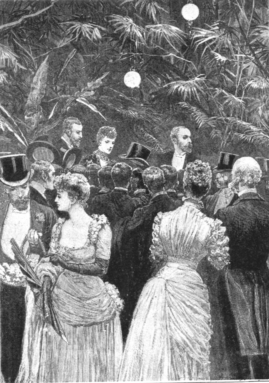 Alexandra hercegnő virágot árul a londoni kórházak támogatására rendezett ünnepségen, 1884. július 23-án, alkotó: Unbekannt