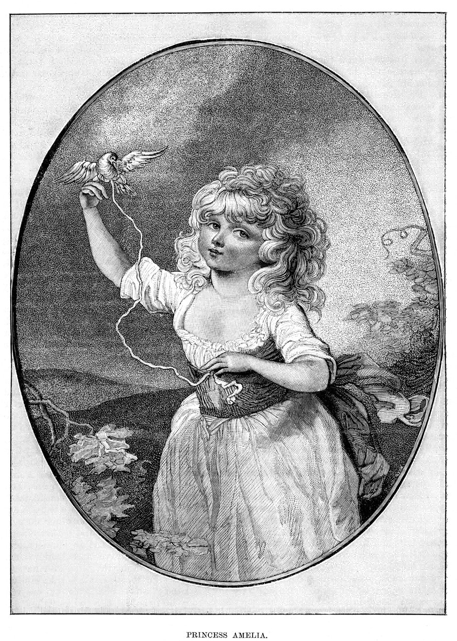 Amelia hercegnő, III. György és Charlotte királynő legfiatalabb lánya, 19. század alkotó: Unbekannt