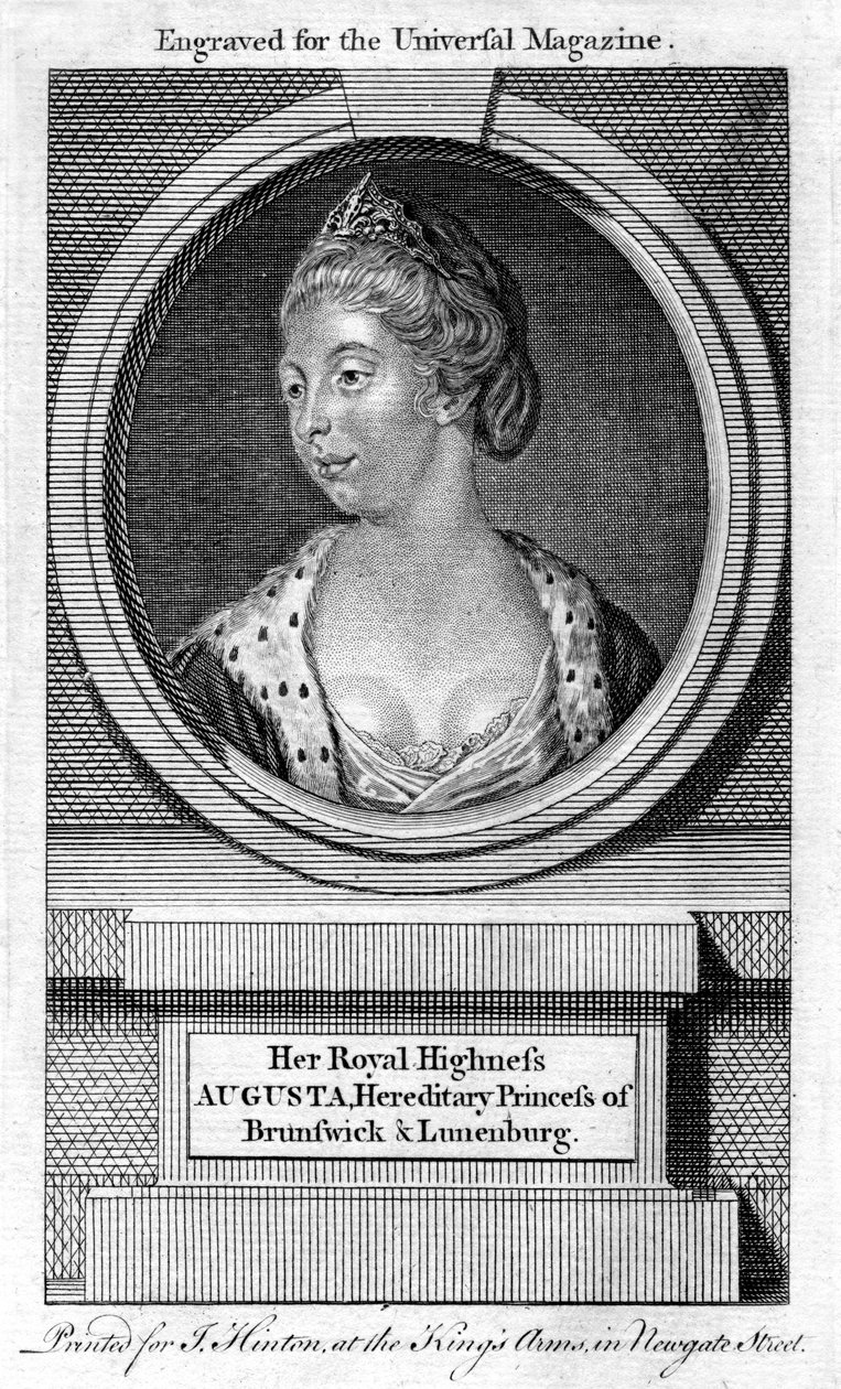 Augusta Charlotte hercegnő, Brunswick-Wolfenbuttell hercegné, XVIII. alkotó: Unbekannt