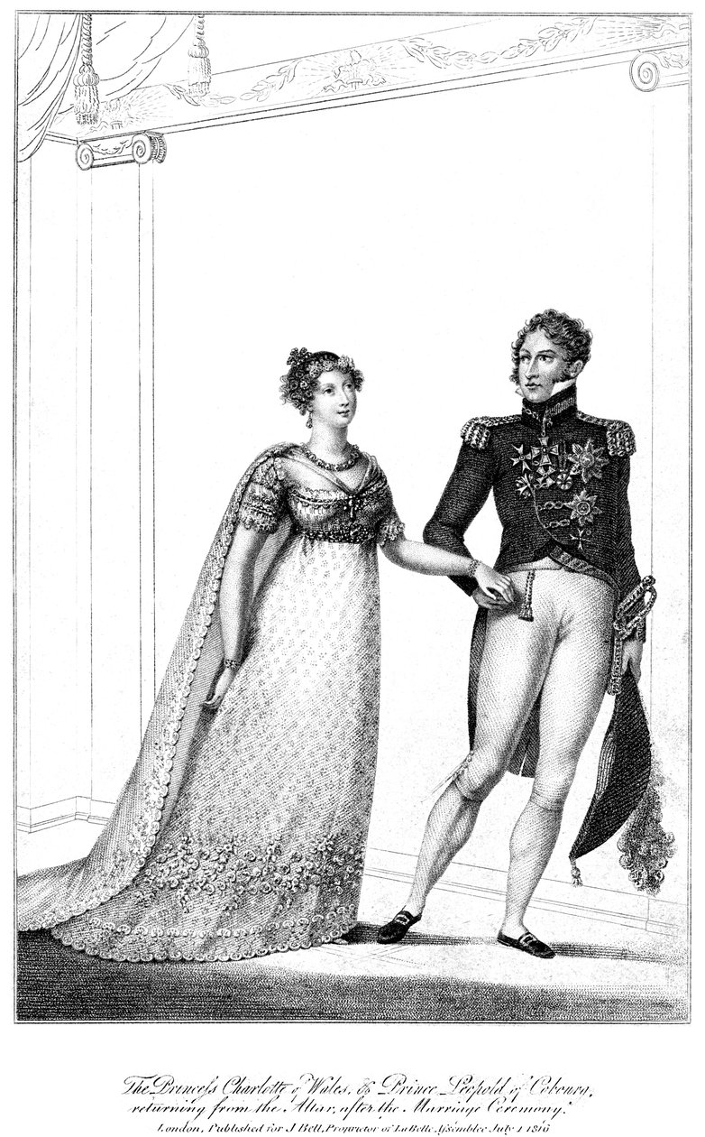 Charlotte hercegnő és Leopold herceg, 1816 alkotó: Unbekannt