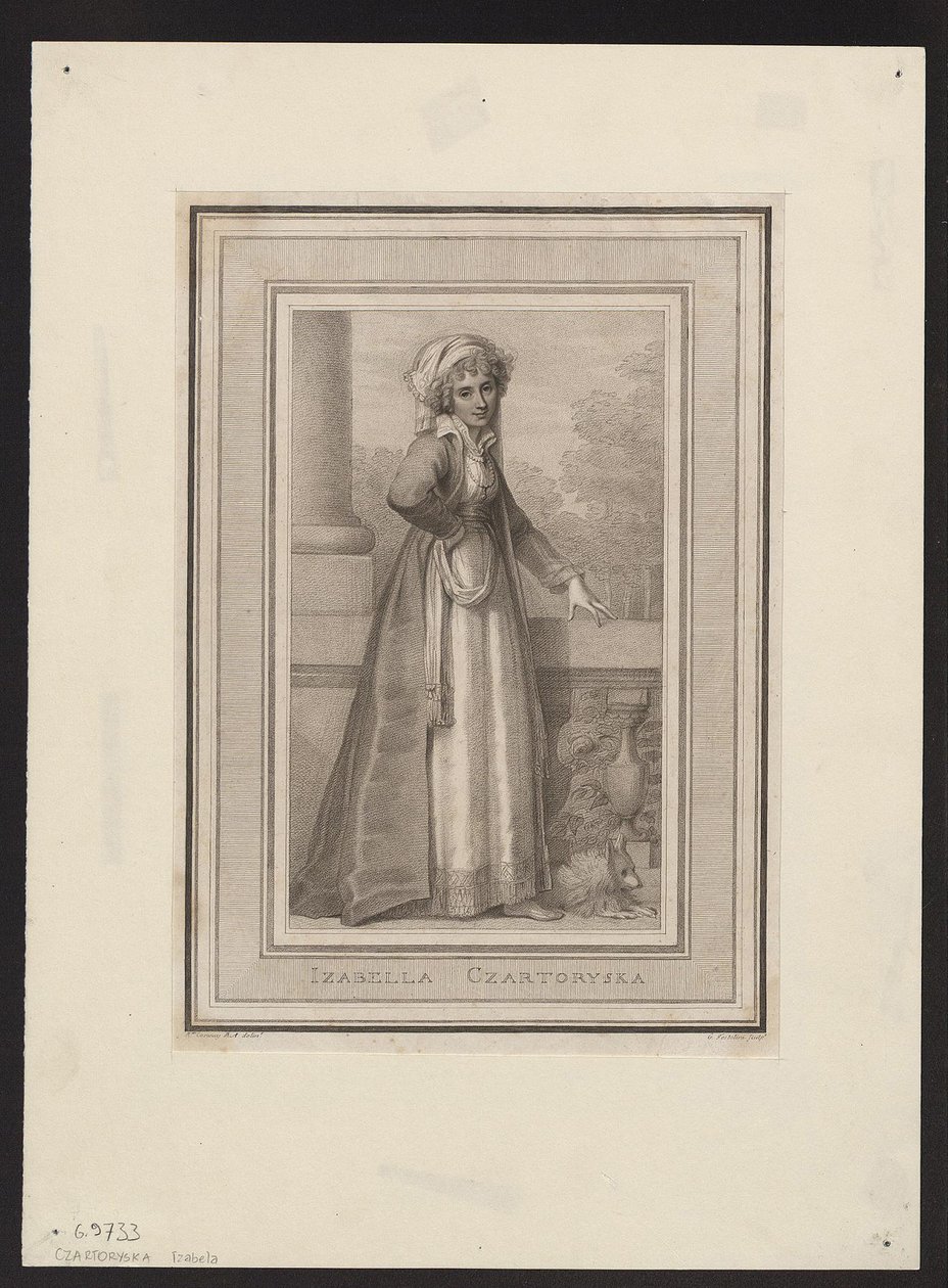 Czartoryska Izabela hercegnő, született Fleming grófnő 1746-1835, XVIII. alkotó: Unbekannt