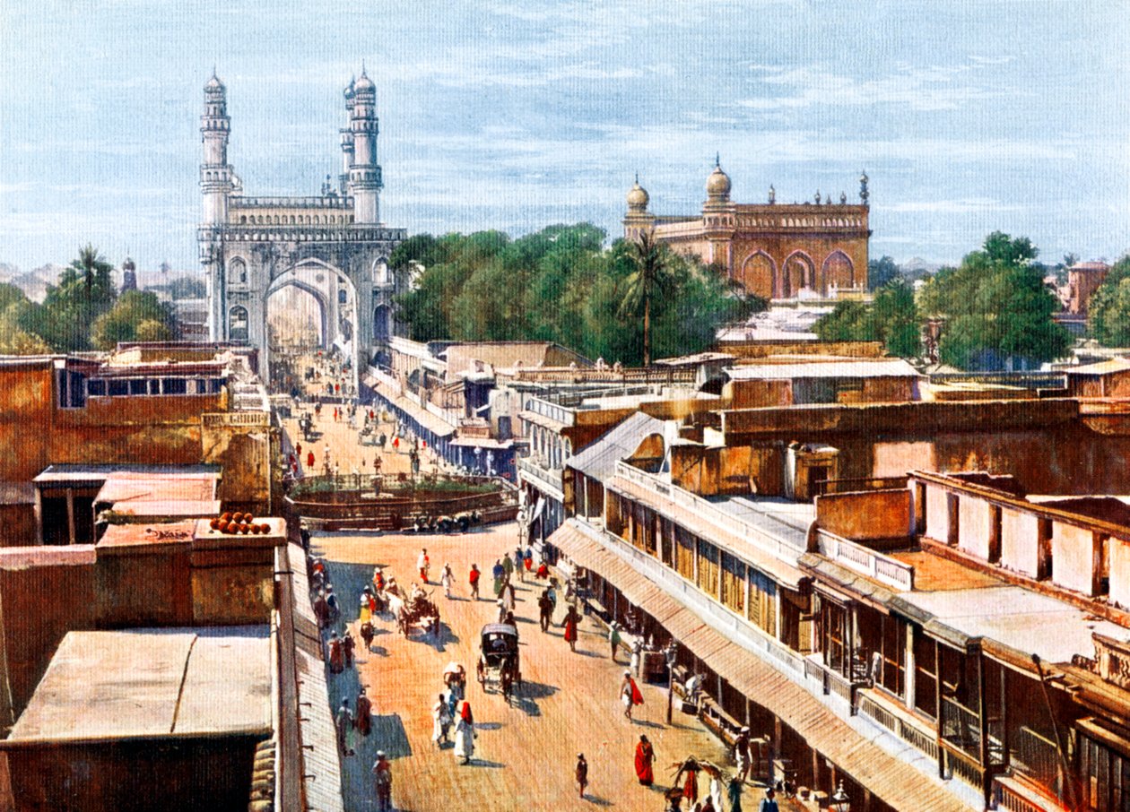 Principal Entrance Street, Hyderabad, India, XX. század eleje alkotó: Unbekannt