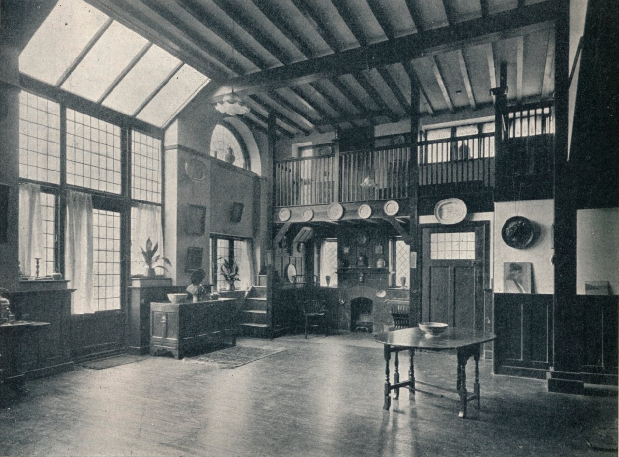 Egy új stúdió rezidencia fő szobája Lennox Gardensben, Kensington, 1911 alkotó: Unbekannt