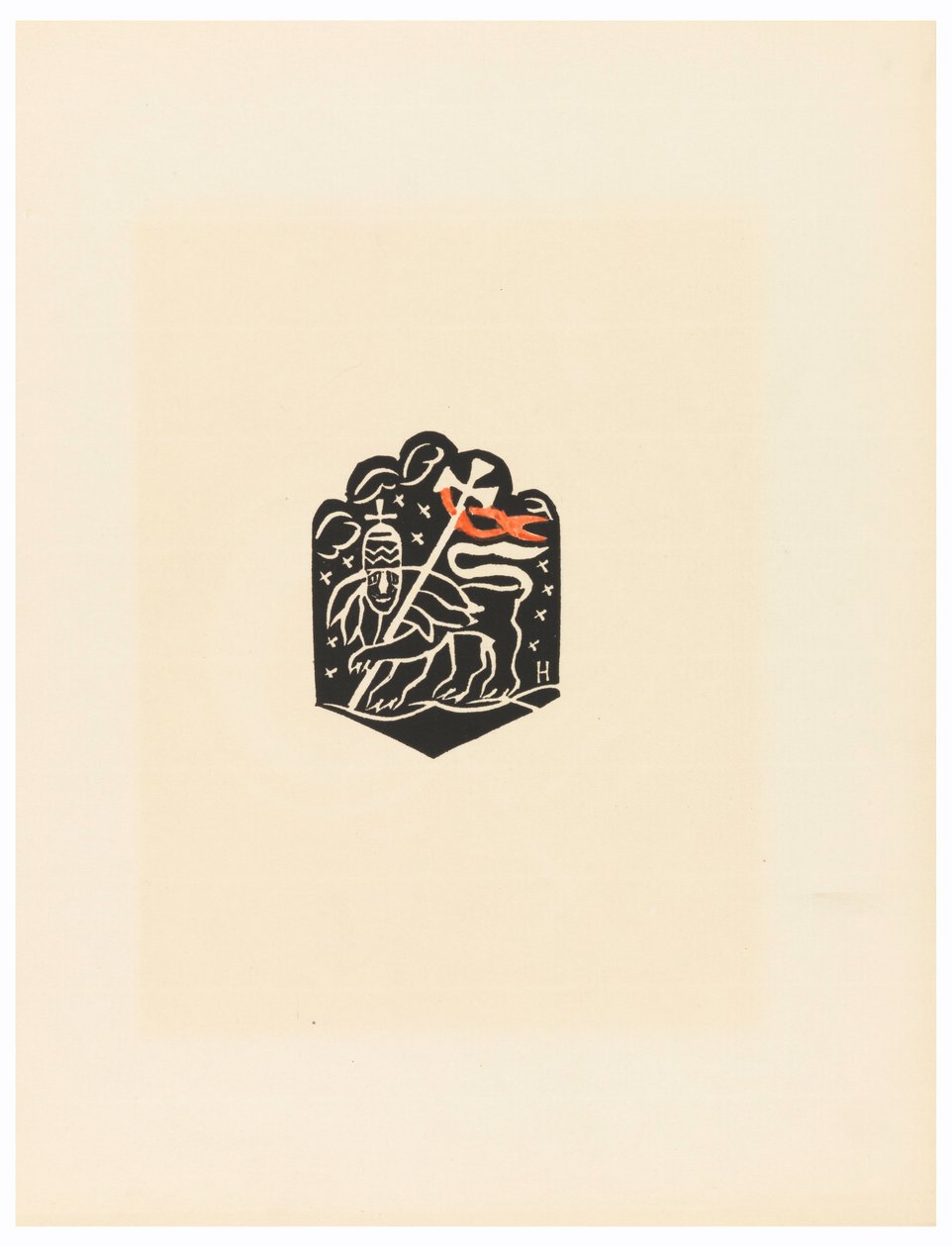 Nyomtatás, matrica, X tábla, Etiópia vagy Christos, Madonna és szentek, ahogy a régi etióp kódexportfólió illusztrációiban láttam, 1920 alkotó: Unbekannt