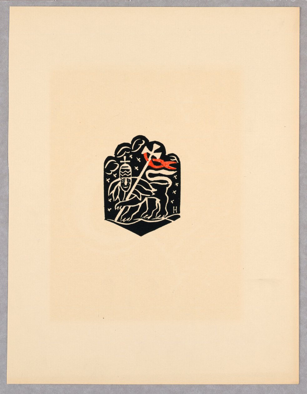 Nyomtatás, matrica, X tábla, Etiópia vagy Christos, Madonna és szentek, ahogy a régi etióp kódexportfólió illusztrációiban láttam, 1920 alkotó: Unbekannt