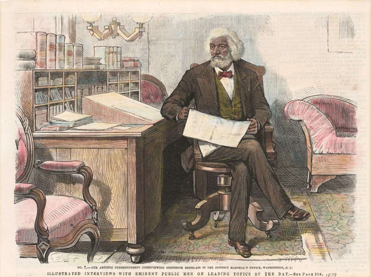 Frederick Douglass lenyomata, kb. 1879. alkotó: Unbekannt