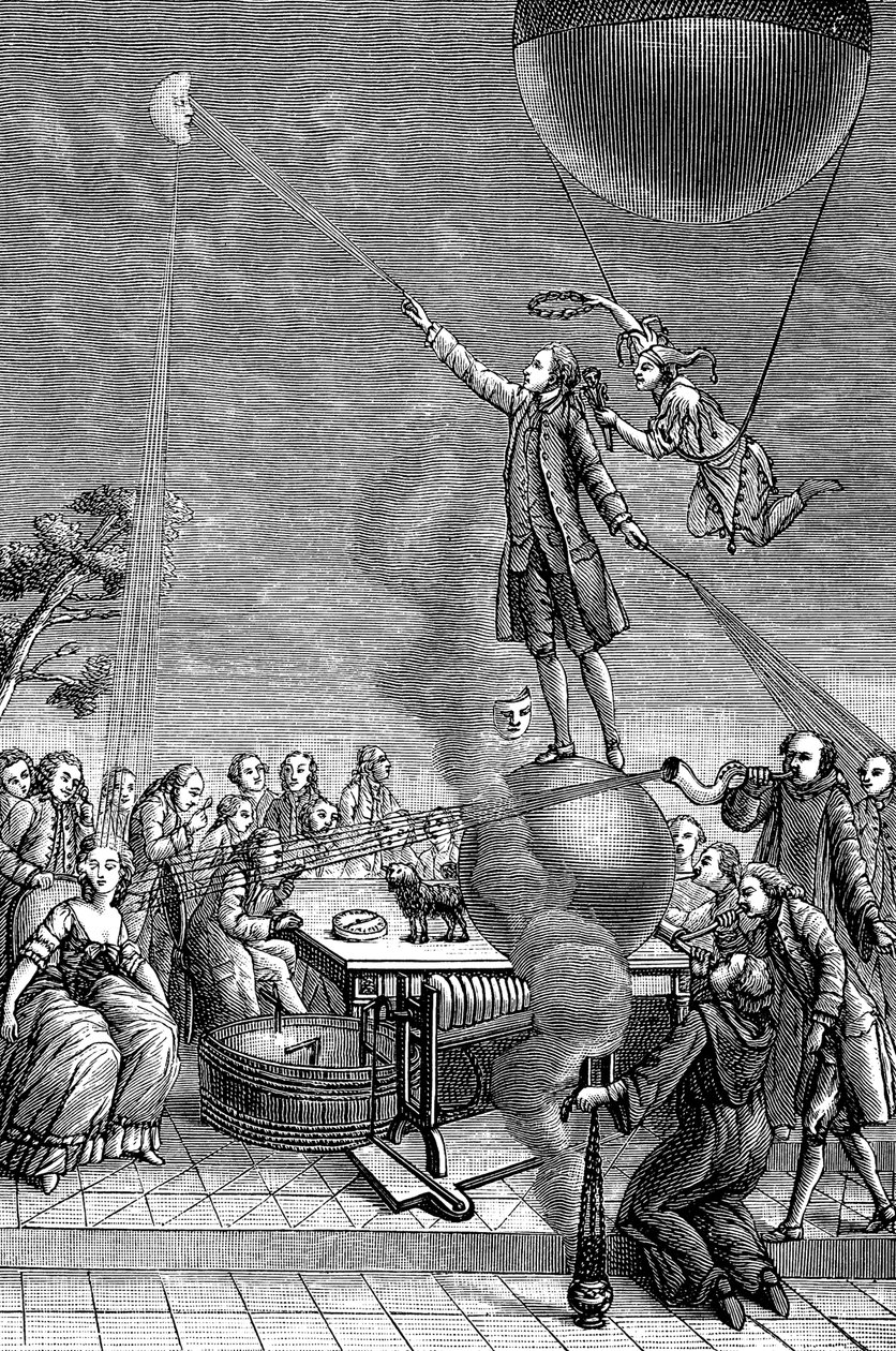 Franz Anton Mesmer szatíra, 1784 alkotó: Unbekannt