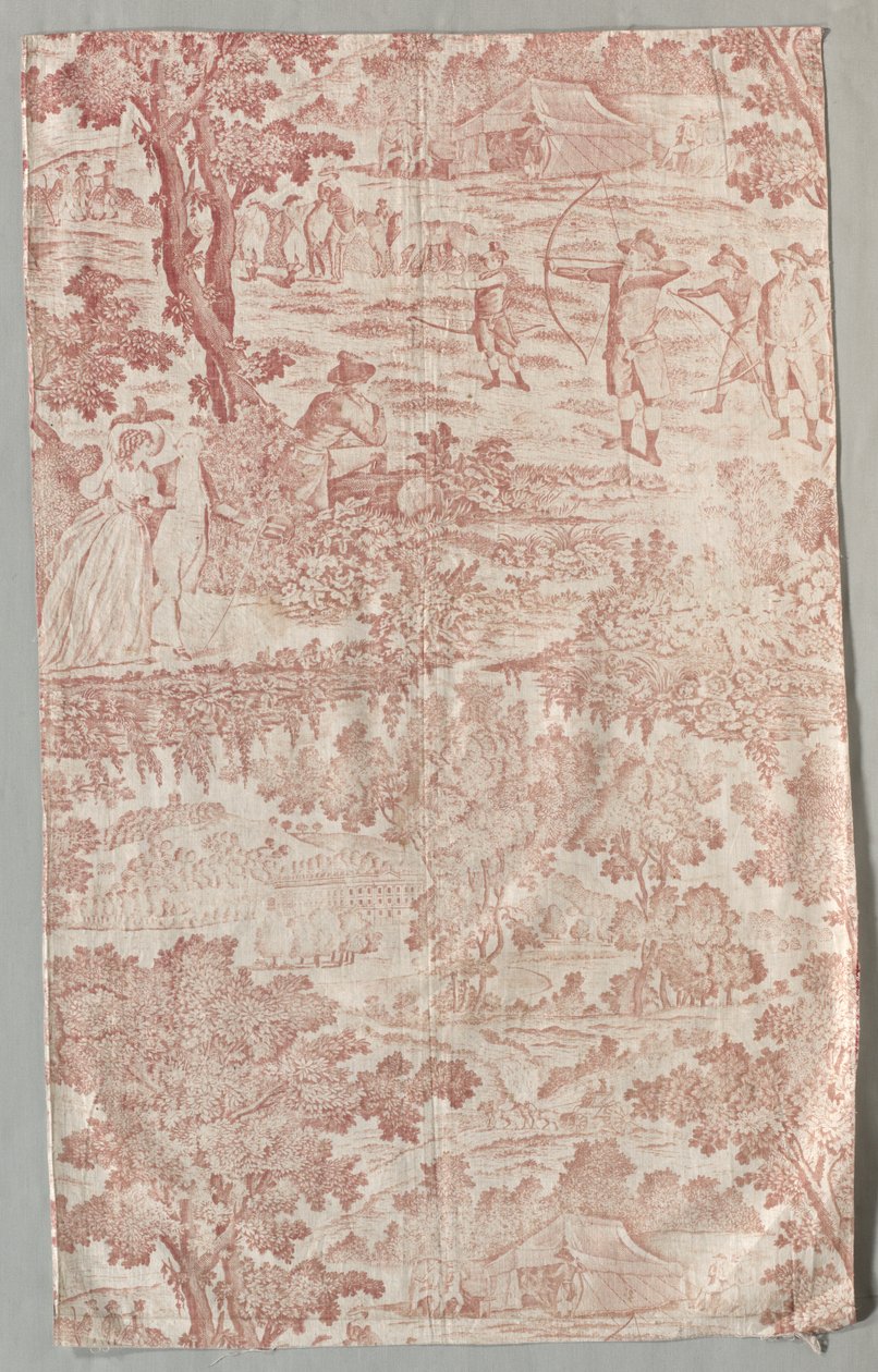 Nyomtatott pamutszövet, c. 1790. alkotó: Unbekannt