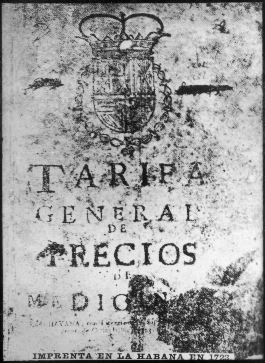 Nyomda Havannában 1723, 1920-as évek alkotó: Unbekannt