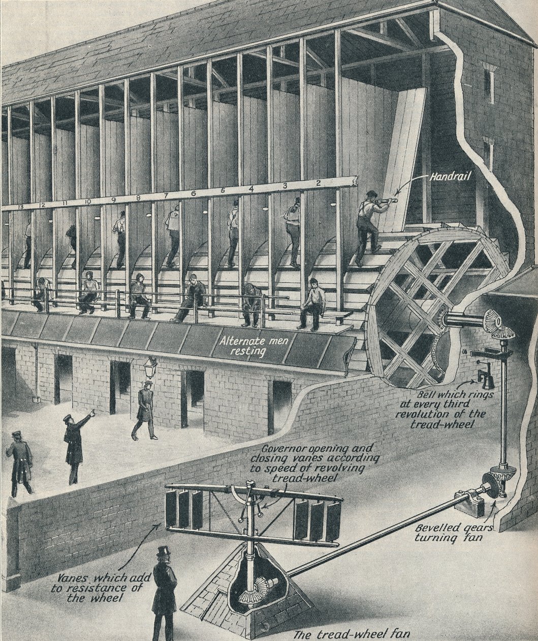 A futópadon dolgozó rabok, 1934 alkotó: Unbekannt