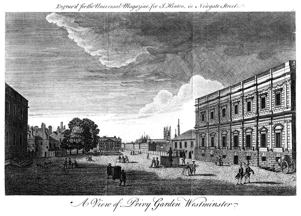 Privy Garden Westminster, London, 18. század alkotó: Unbekannt