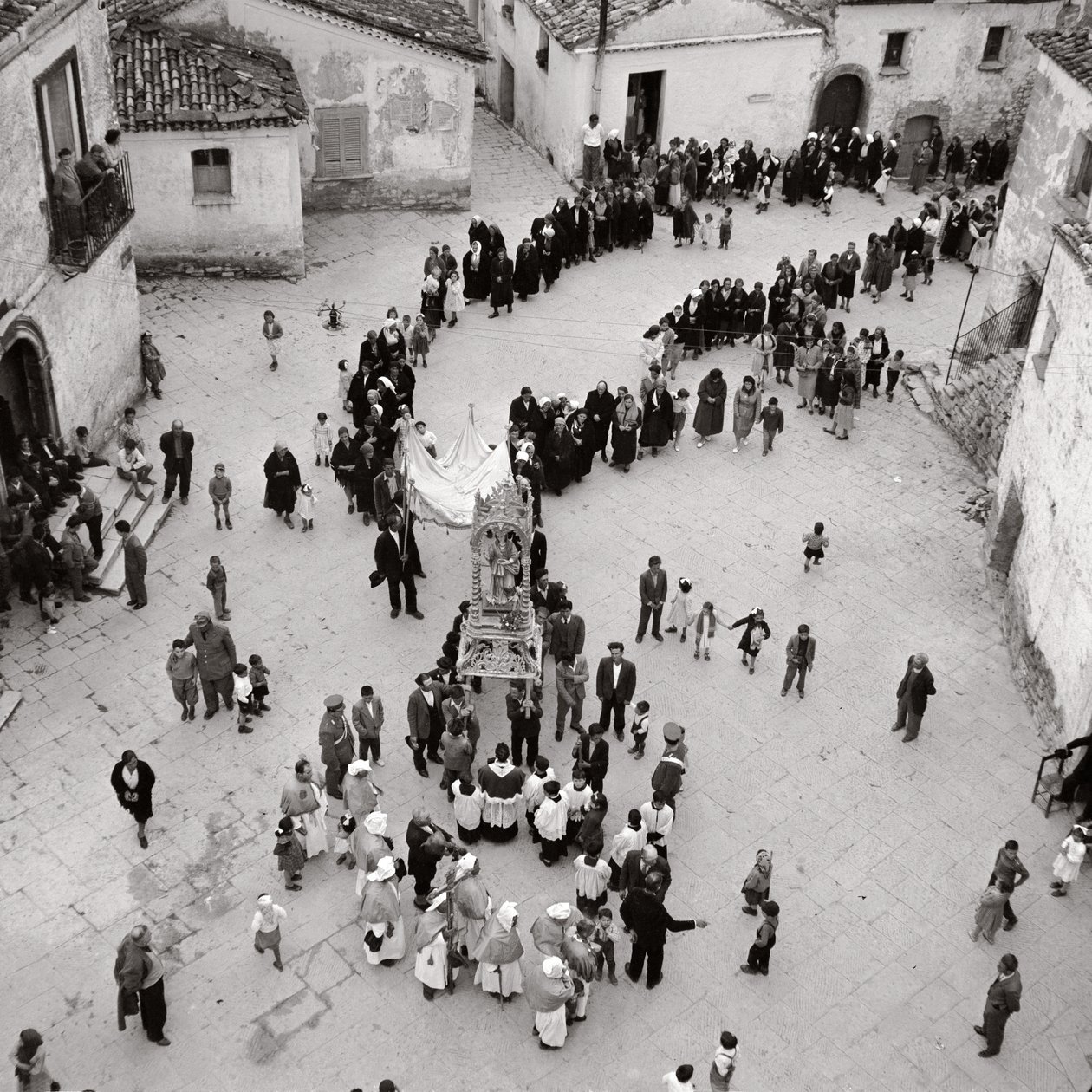 Flagellants körmenet, Albano di Lucania, Potenza, Basilicata, Olaszország (f/w fotó) alkotó: Unbekannt
