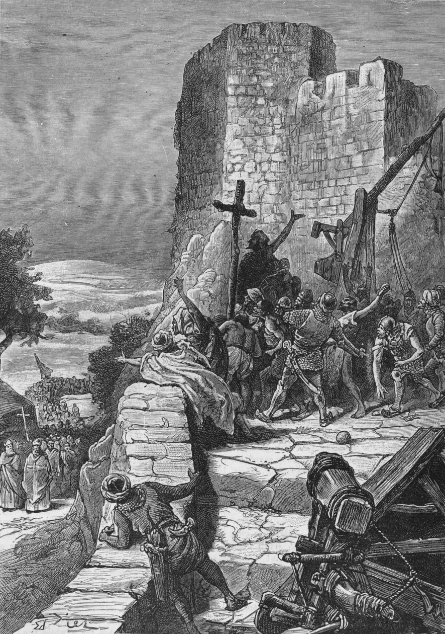 A keresztesek körmenete Jeruzsálem falai körül, 1099 1905. alkotó: Unbekannt