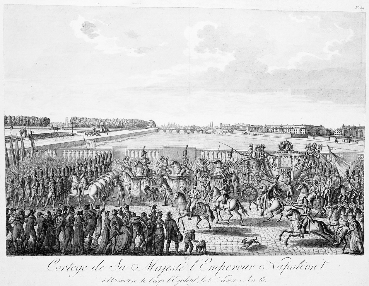 Napóleon Császár Felség körmenete 1., 13. év, 1800-1820 alkotó: Unbekannt