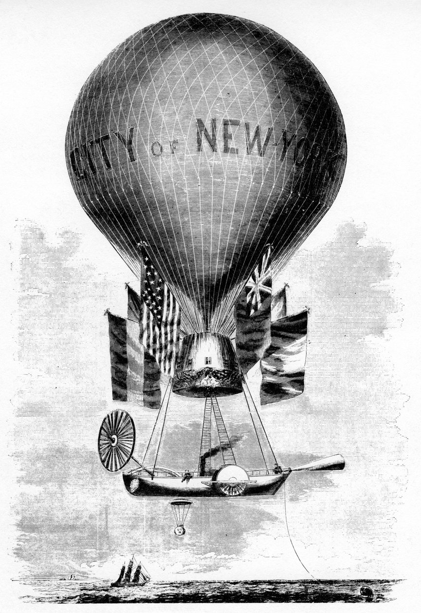 Professor Lowes Balloon, c1859 alkotó: Unbekannt