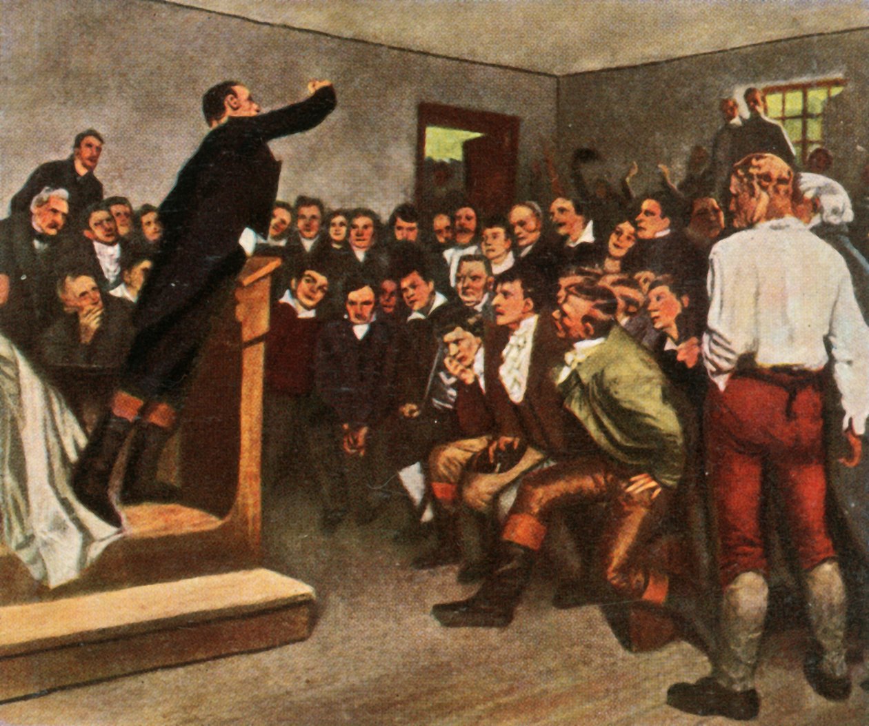 Steffens professzor szabadságharcra sarkallja hallgatóságát, 1813. február 8., 1936. alkotó: Unbekannt