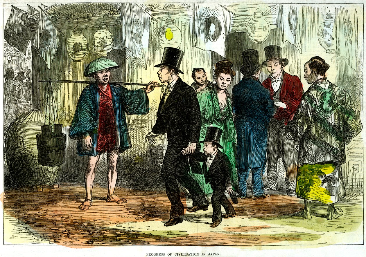 A civilizáció fejlődése Japánban, 1875 alkotó: Unbekannt