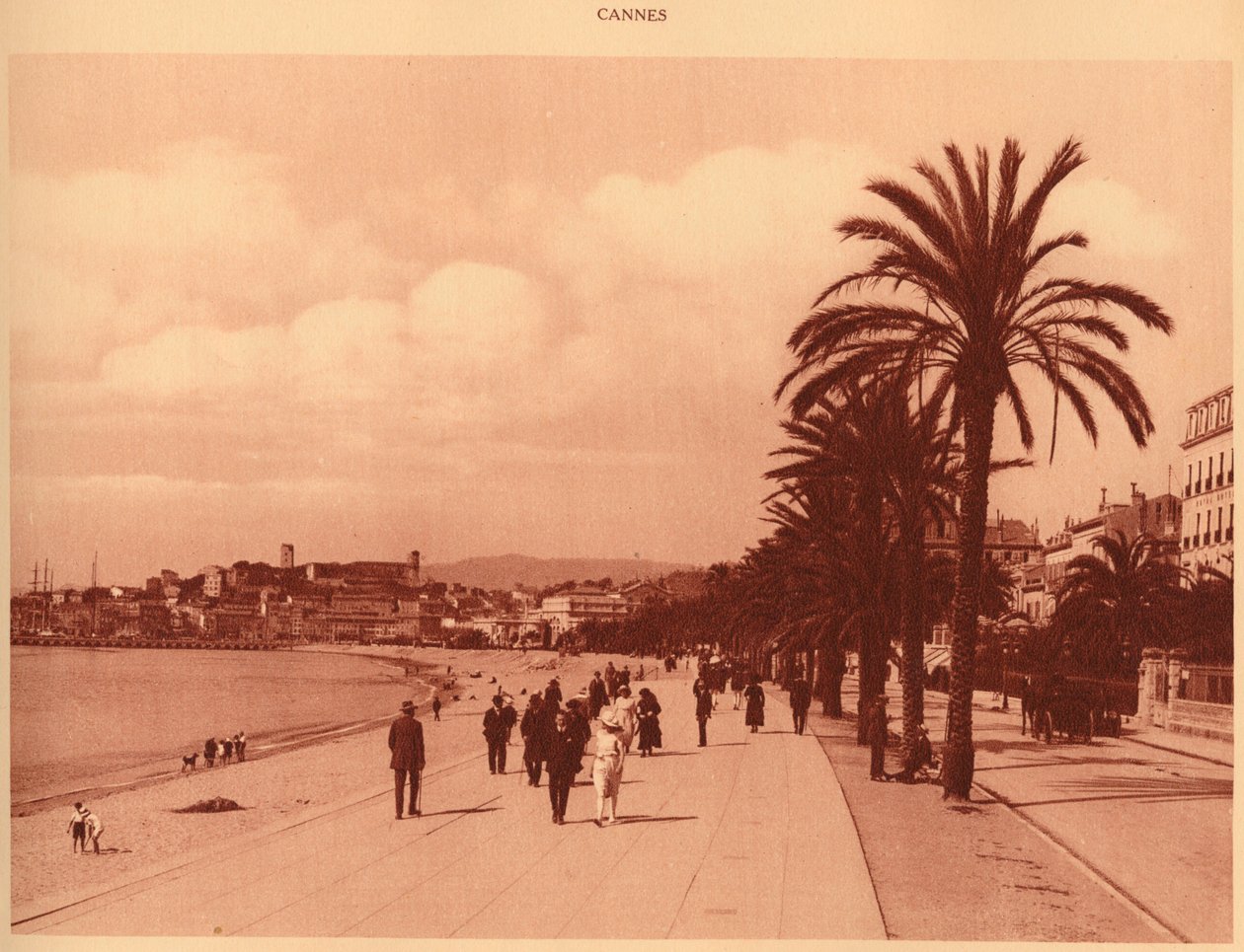 Promenade de la Croisette és Mont Chevalier, Cannes, 1930. alkotó: Unbekannt