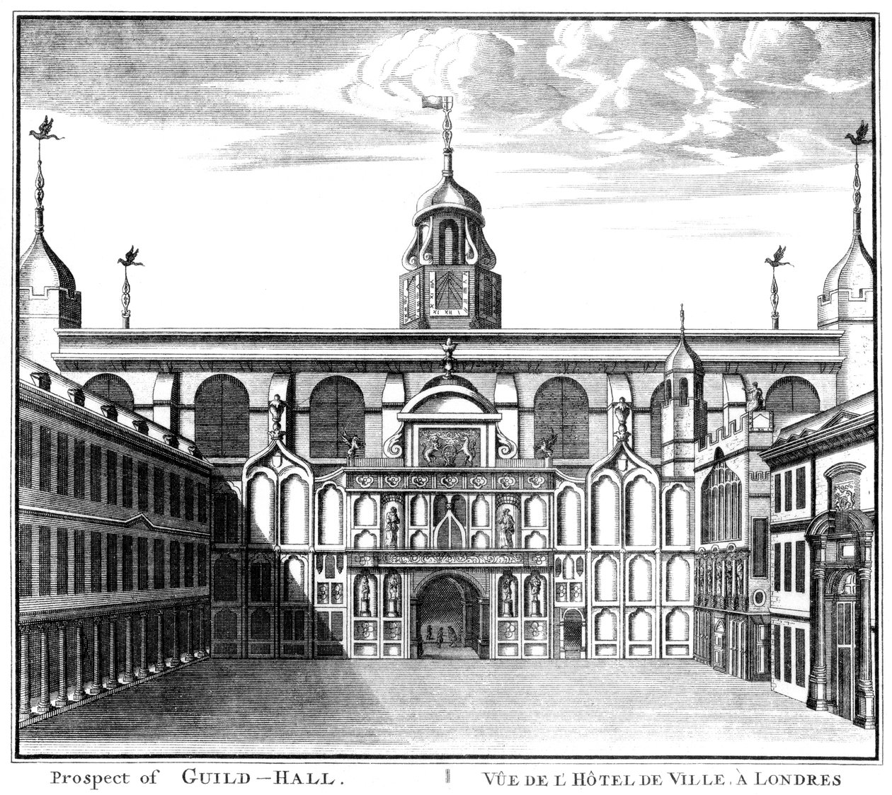 Prospect of Guildhall, City of London, 1886 alkotó: Unbekannt