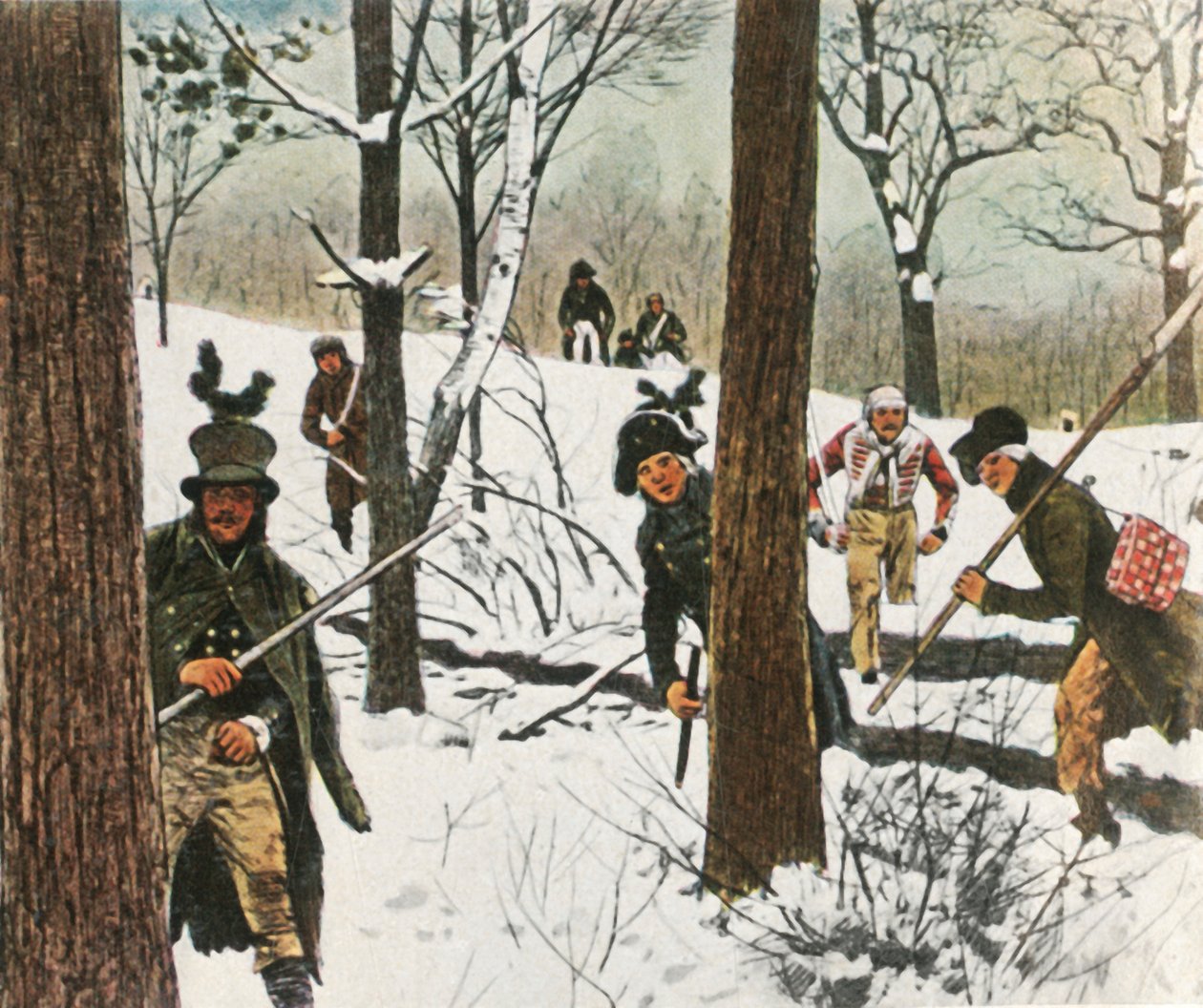 A porosz katonák megúszták a franciák bebörtönzését, 1807. január 1936. alkotó: Unbekannt