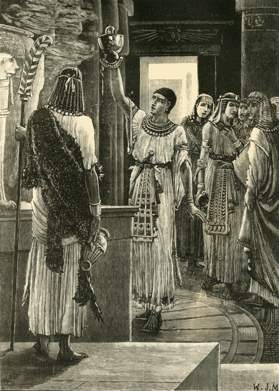 Psammetichus és a bronzsisak, 1890. alkotó: Unbekannt