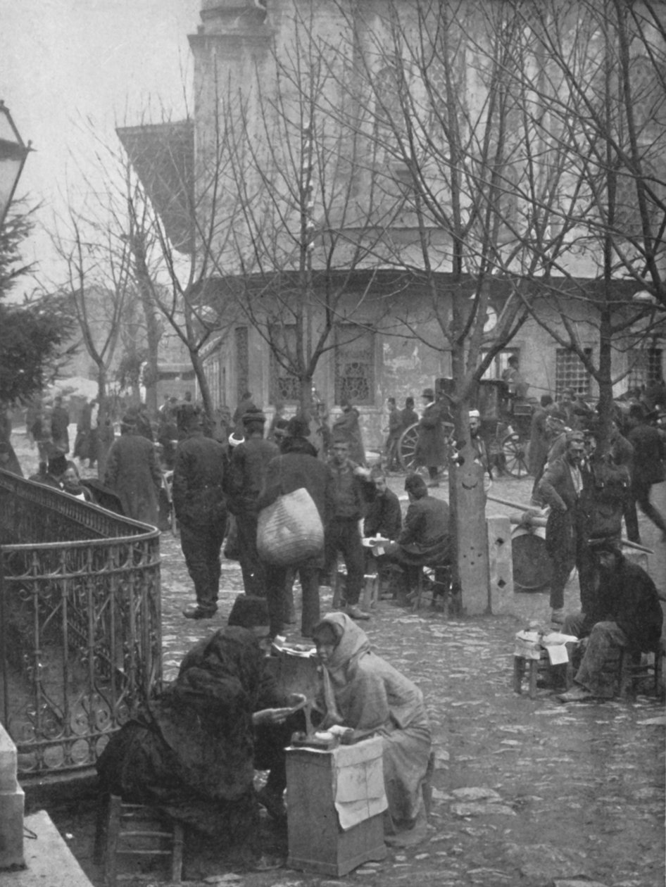 Nyilvános levélírók egy Konstantinápolyi utcában, 1913 alkotó: Unbekannt