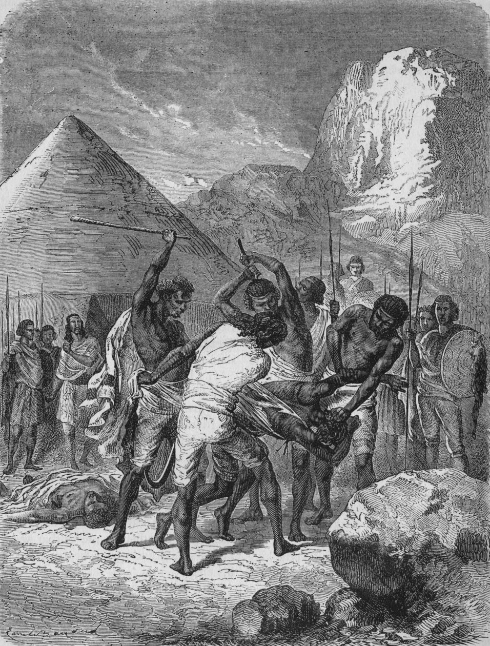 Az abesszin foglyok megbüntetése, 1880 alkotó: Unbekannt