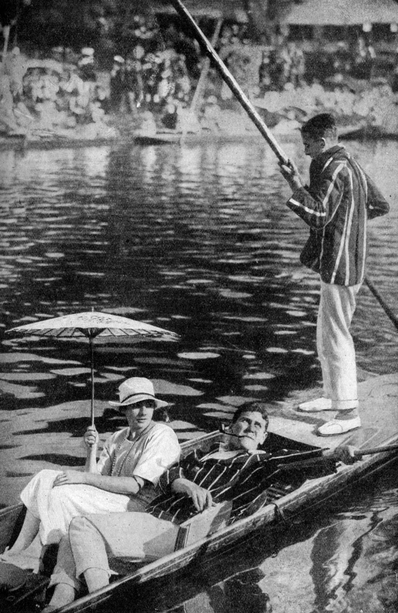 Punting a Temzén, 1922 alkotó: Unbekannt
