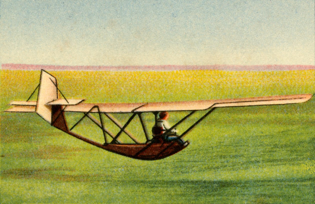Vitorlázórepülős Zögling tanuló a Rhön-Rossitten Társaság vitorlázórepülőiskolájában, 1932. alkotó: Unbekannt